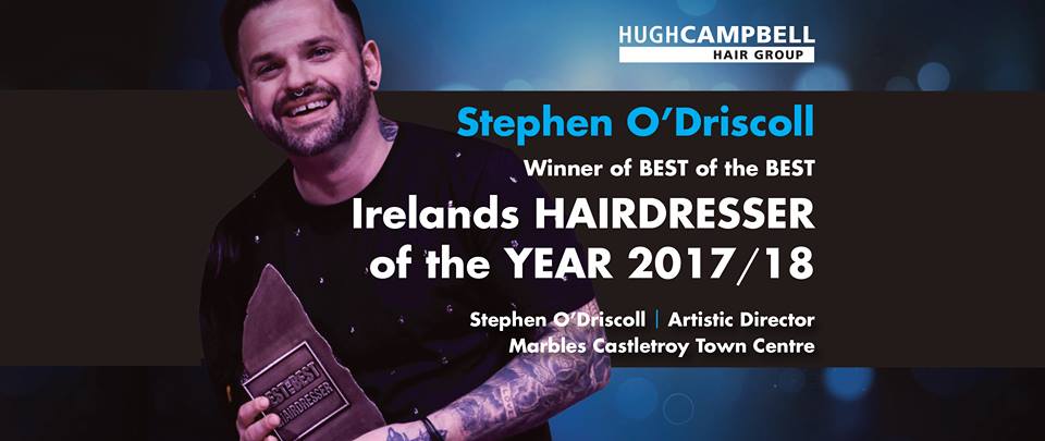 The BEST of The BEST Stephen ODriscoll Wins National Hairdressing Award for Limerick