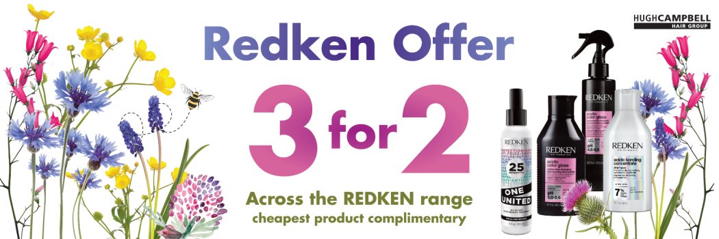 Redken Sale, Redken Offer, 3 FOR 2 Redken Offer at Hugh Campbell Hair Group, Limerick 