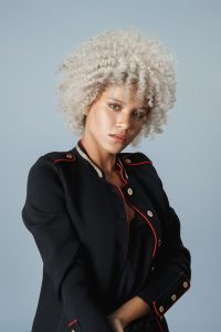 afro blonde