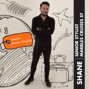 Get to know Shane Woods | New Senior Stylist at Marbles Hair & Beauty Shane 4 SELF with Tag orange