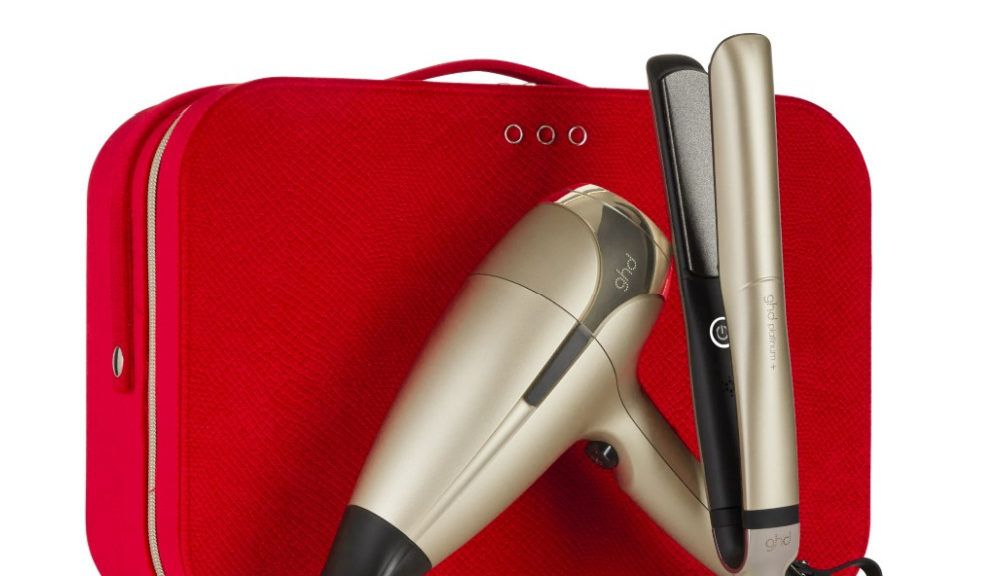 Ghd Platinum+ & Helios Deluxe Gift Set in Champagne Gold