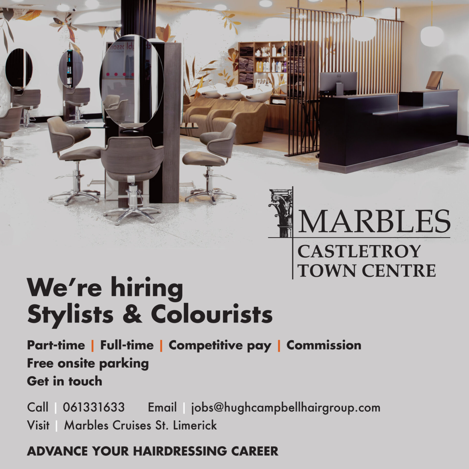 Marbles Castletroy Job Advert