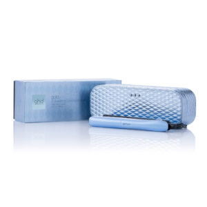 ghd gold hair straightener gift set in limited edition icy blue